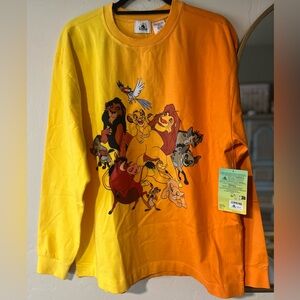 Disney Parks Lion King Walt Disney World Celebration Crew Two Tone Tee Size M
